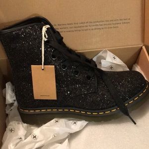 Dr. Martens 1460 Farrah Black Glitter Boots